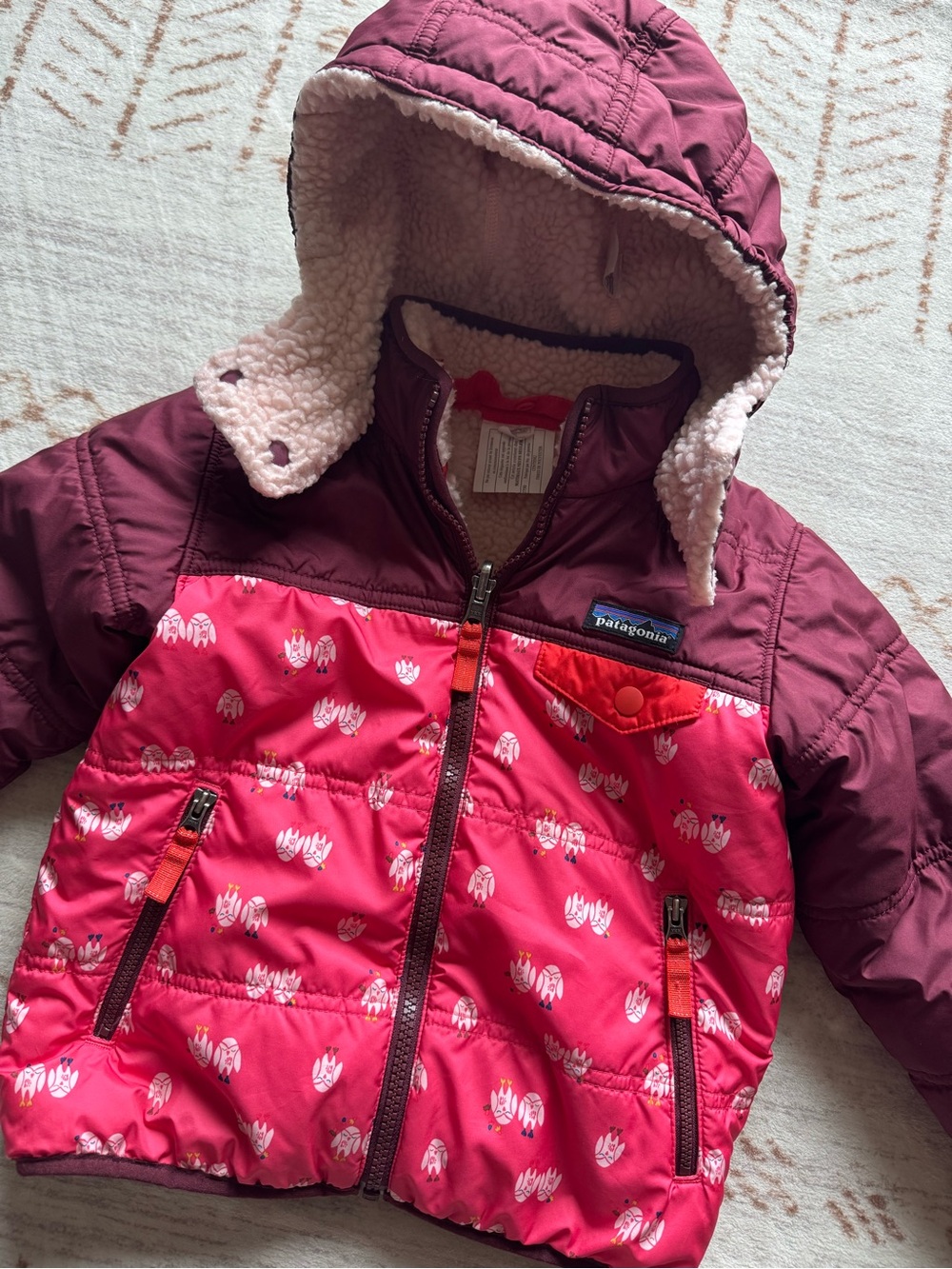 Patagonia 4T Tribbles Hoody Jacket Pink